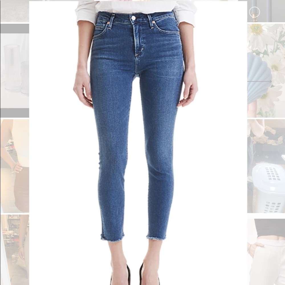Citizens of humanity rocket crop high rise skinny